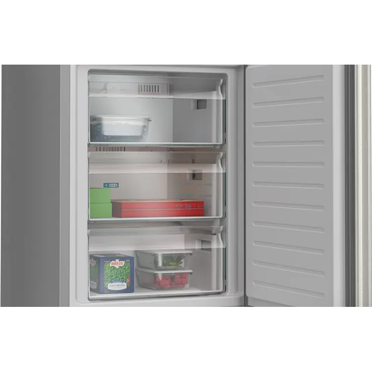 SIEMENS iQ300, Refrigerador combi de libre instalación, 203 x 60 cm, Acero inoxidable 6