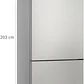 SIEMENS iQ300, Refrigerador combi de libre instalación, 203 x 60 cm, Acero inoxidable - Miniatura 10