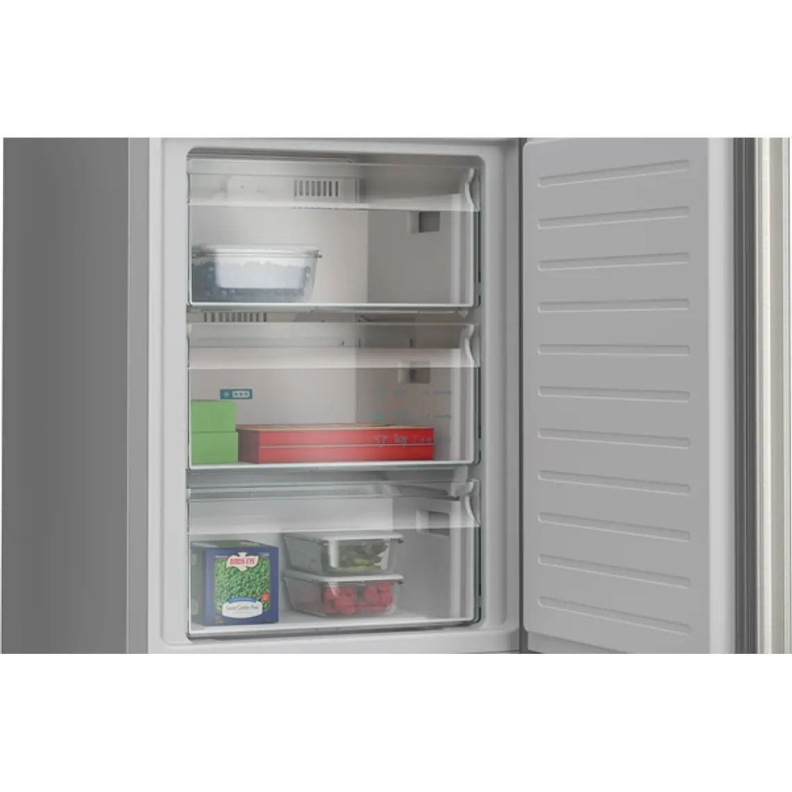 SIEMENS iQ300, Refrigerador combi de libre instalación, 186 x 60 cm, Acero inoxidable 7