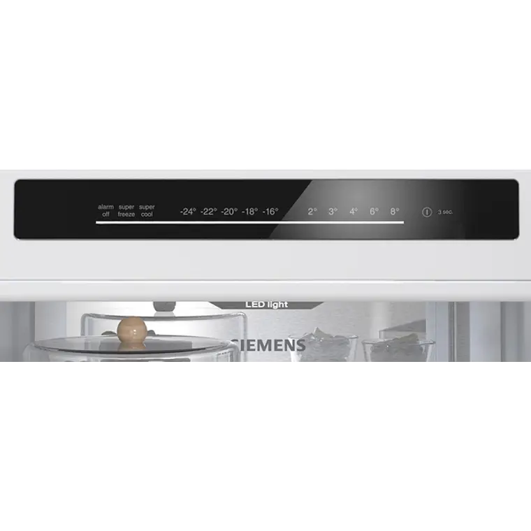 SIEMENS iQ300, Refrigerador combi de libre instalación, 186 x 60 cm, Acero inoxidable 2