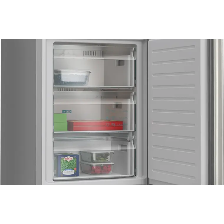 SIEMENS iQ300, Refrigerador combi de libre instalación, 186 x 60 cm, Acero inoxidable 7