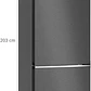 SIEMENS iQ500, Refrigerador combi de libre instalación, 203 x 60 cm, Acero negro antihuellas - Miniatura 9