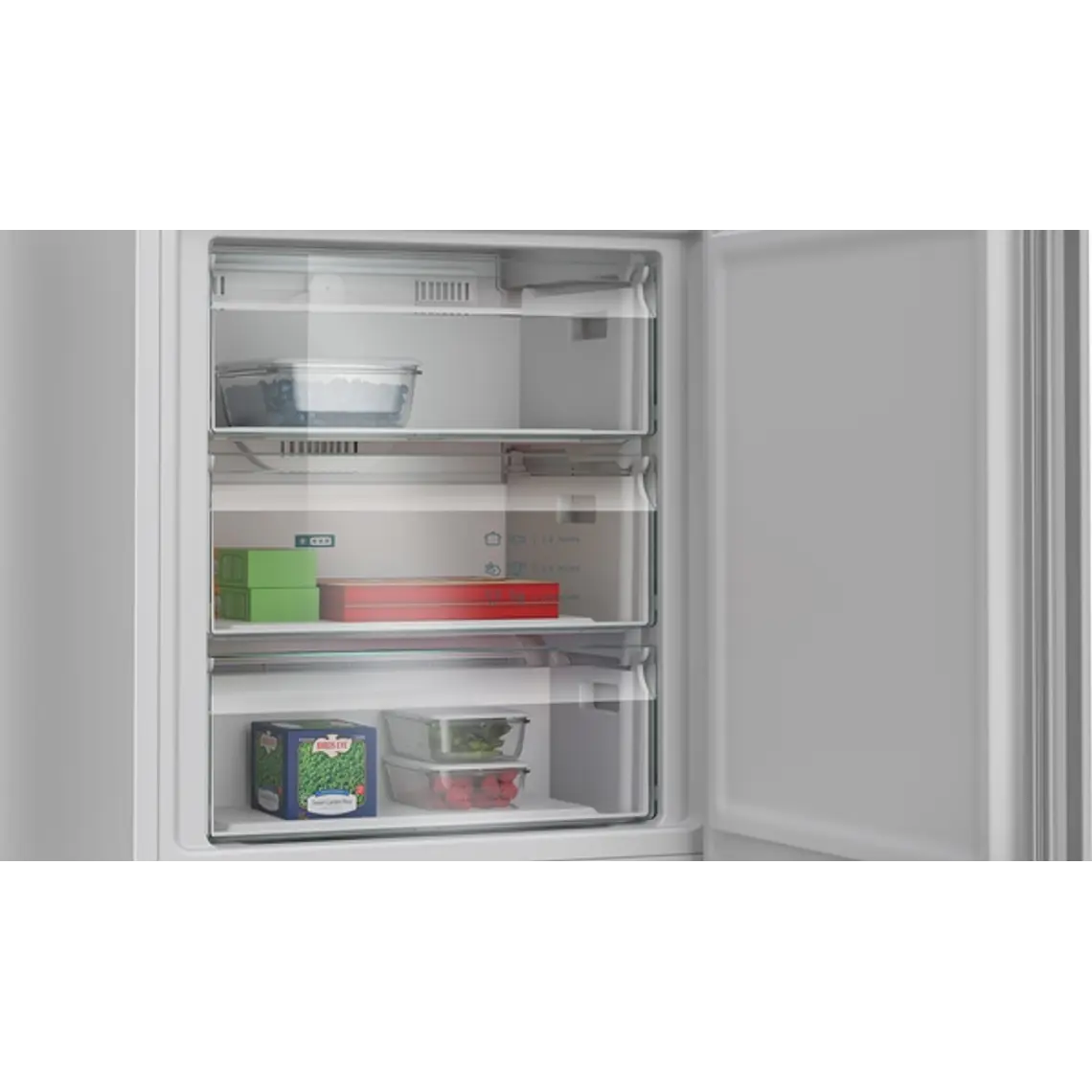 SIEMENS iQ300, Refrigerador combi de libre instalación, 203 x 70 cm, Blanco, Total noFrost 7