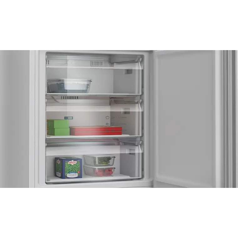 SIEMENS iQ300, Refrigerador combi de libre instalación, 203 x 70 cm, Blanco, Total noFrost 7
