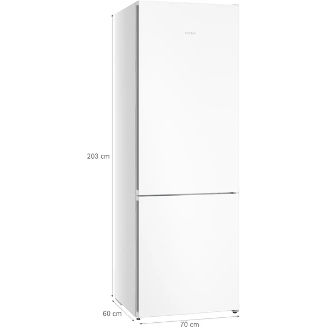 SIEMENS iQ300, Refrigerador combi de libre instalación, 203 x 70 cm, Blanco, Total noFrost 9