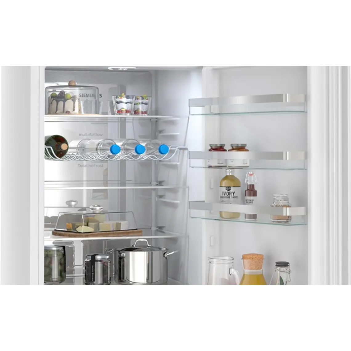 SIEMENS iQ300, Refrigerador combi de libre instalación, 203 x 60 cm, Blanco, Total noFrost 4