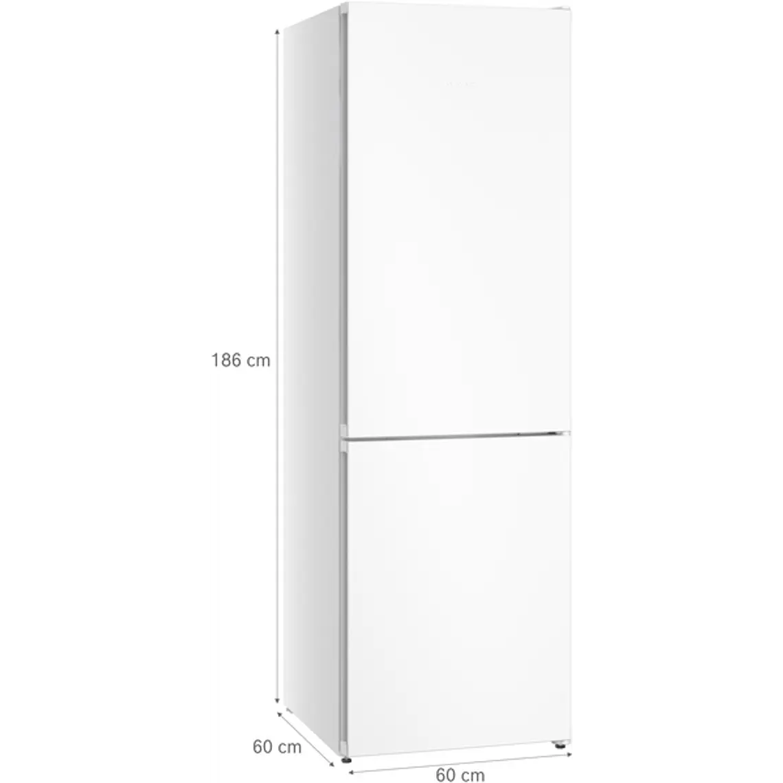 SIEMENS iQ300, Refrigerador combi de libre instalación, 186 x 60 cm, Blanco, Total noFrost 10