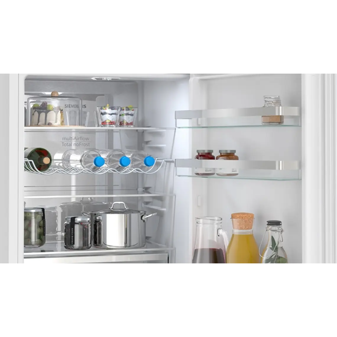 SIEMENS iQ300, Refrigerador combi de libre instalación, 186 x 60 cm, Blanco, Total noFrost 5