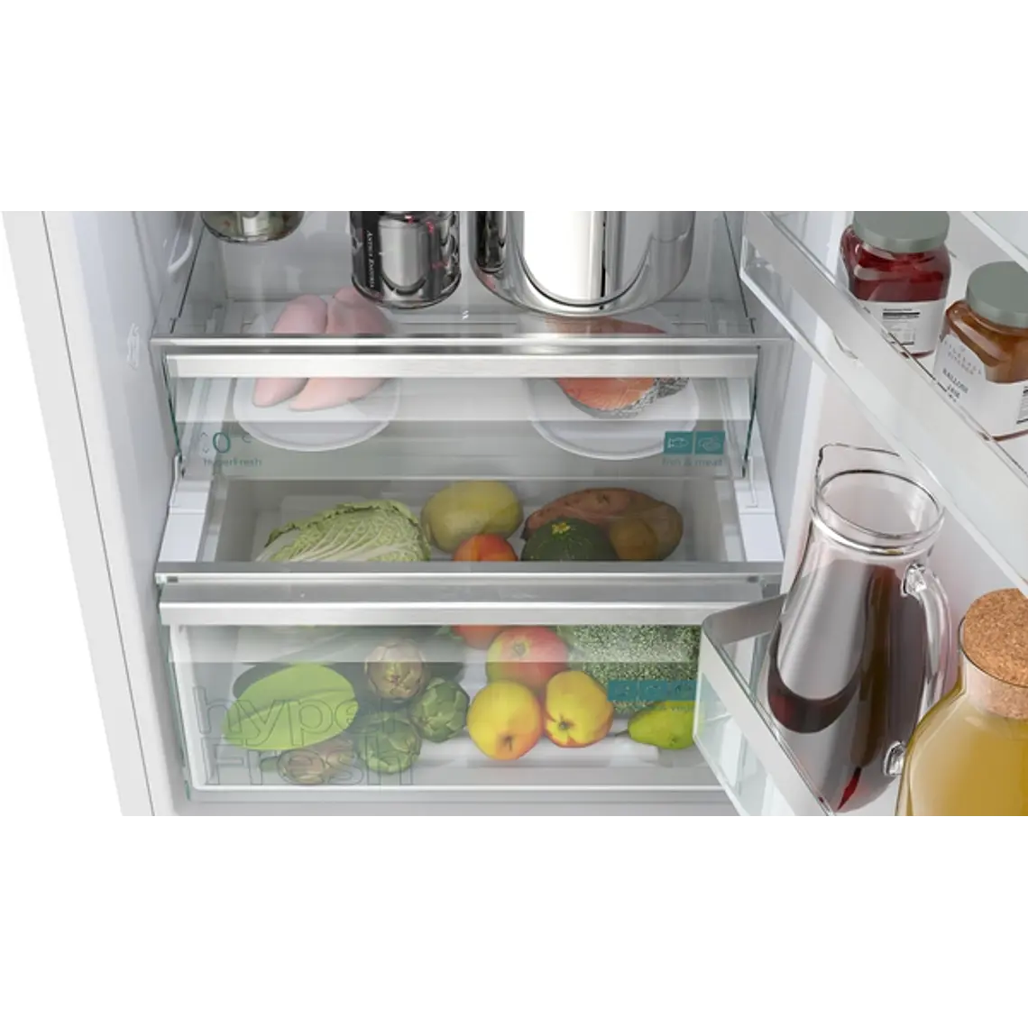 SIEMENS iQ300, Refrigerador combi de libre instalación, 186 x 60 cm, Blanco, Total noFrost 6