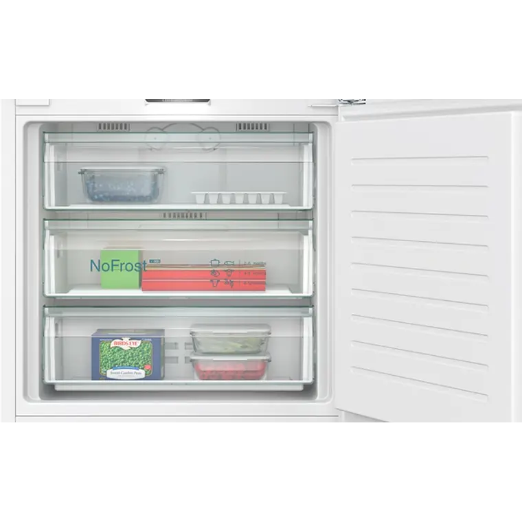 SIEMENS iQ500, Refrigerador combi integrable, 193.5 x 70.8 cm, Cierre SoftClose con puerta fija 7