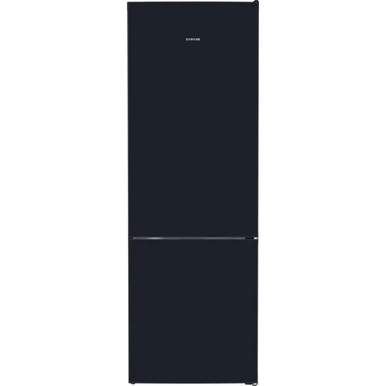 SIEMENS iQ700, Refrigerador combi de libre instalación, Acabado en cristal, 203 x 70 cm, Negro mate satinado, Total noFrost 1