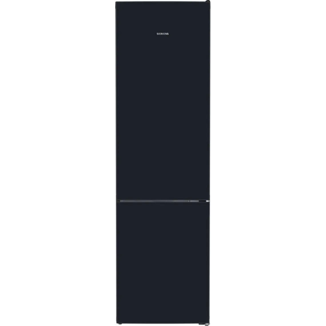 SIEMENS iQ700, Refrigerador combi de libre instalación, Acabado en cristal, 203 x 60 cm, Total noFrost, Negro mate satinado 1