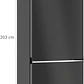 SIEMENS iQ700, Refrigerador combi de libre instalación, Acabado en cristal, 203 x 60 cm, Total noFrost, Negro mate satinado - Miniatura 12