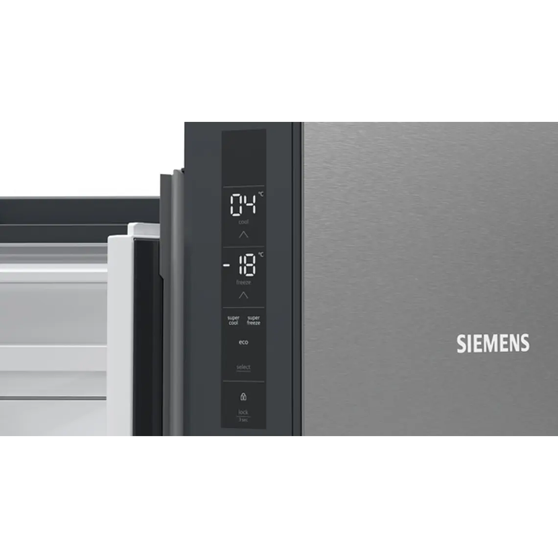 SIEMENS iQ300, Multipuerta, 183 x 90.5 cm, Acero inoxidable 5