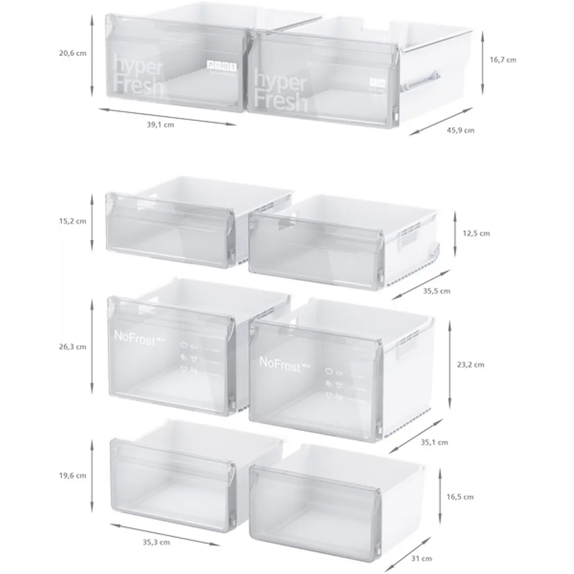 SIEMENS iQ300, Multipuerta, 183 x 90.5 cm, Acero inoxidable 9