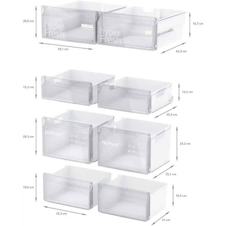 SIEMENS iQ300, Multipuerta, 183 x 90.5 cm, Acero inoxidable 9