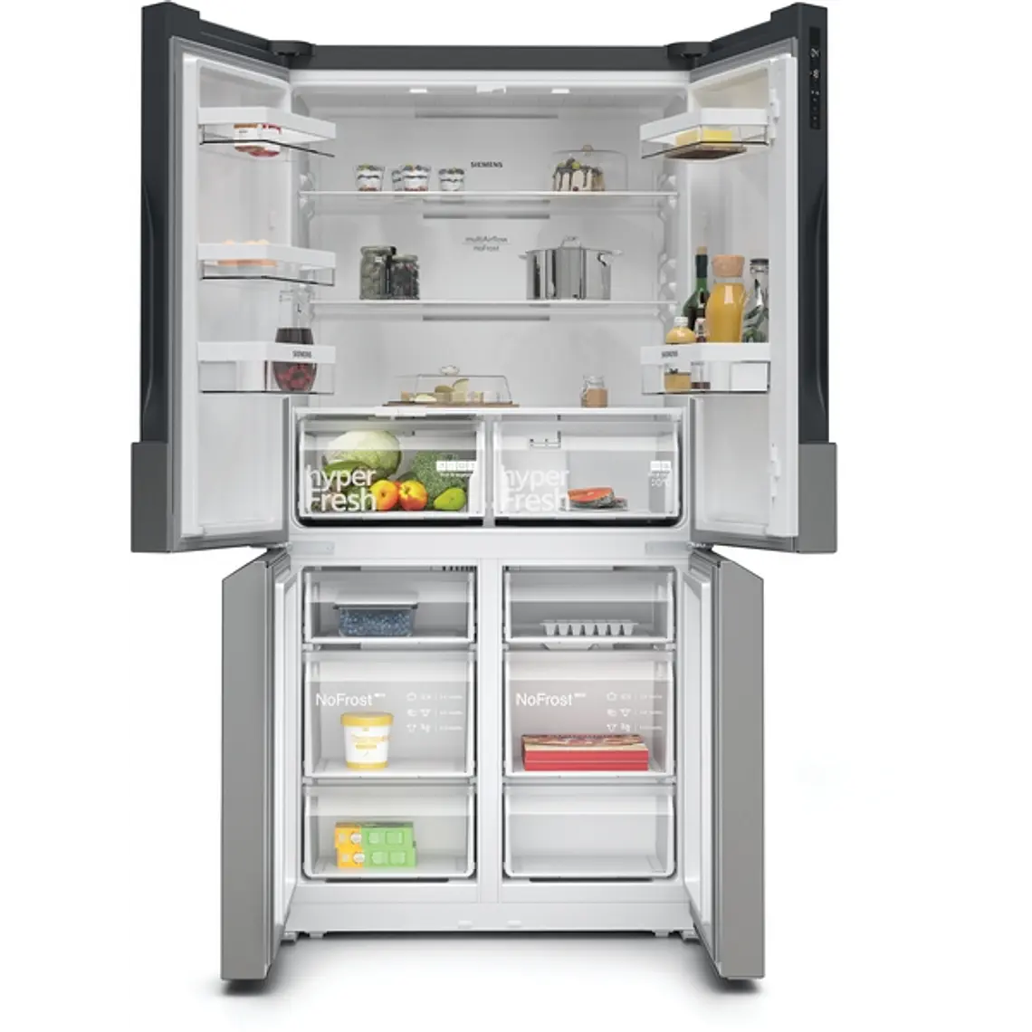 SIEMENS iQ300, Multipuerta, 183 x 90.5 cm, Acero inoxidable 2