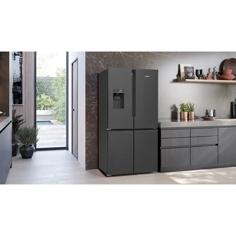 SIEMENS iQ700, Multipuerta, 183 x 90.5 cm, Acero negro antihuellas, Total noFrost 3
