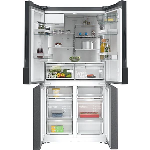 SIEMENS iQ500, Multipuerta, 183 x 90.5 cm, Acero negro antihuellas, Total noFrost