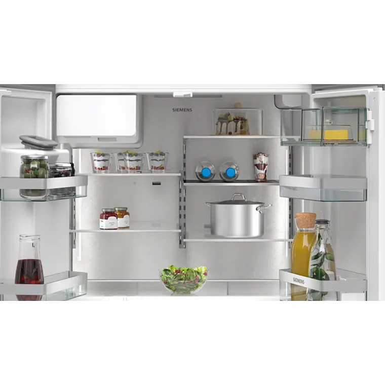 SIEMENS iQ500, Multipuerta, 183 x 90.5 cm, Acero negro antihuellas, Total noFrost 7