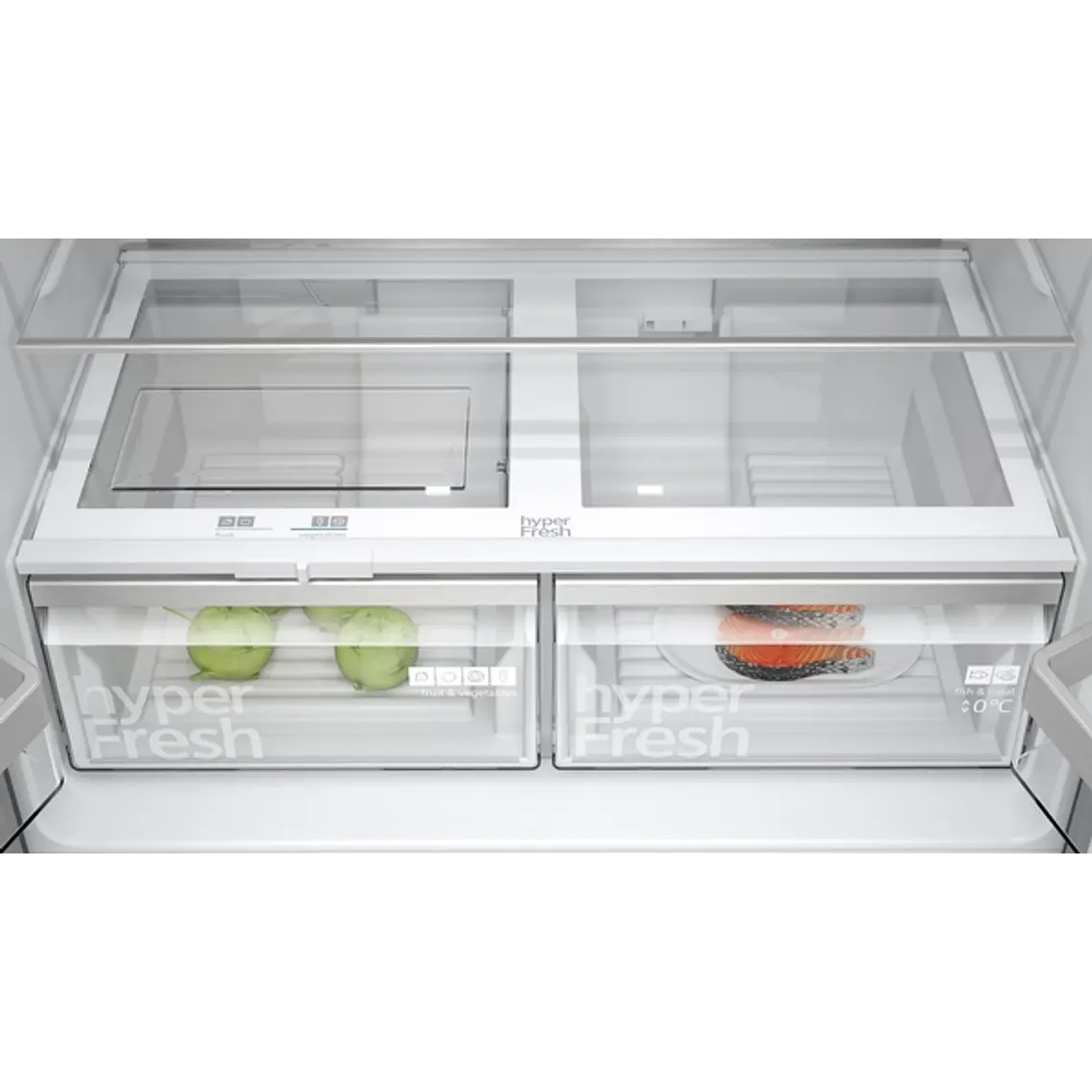 SIEMENS iQ300, Multipuerta, 183 x 90.5 cm, Acero negro antihuellas, Total noFrost 5
