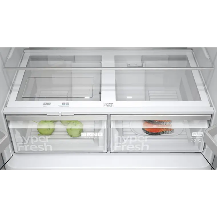 SIEMENS iQ300, Multipuerta, 183 x 90.5 cm, Acero negro antihuellas, Total noFrost 5