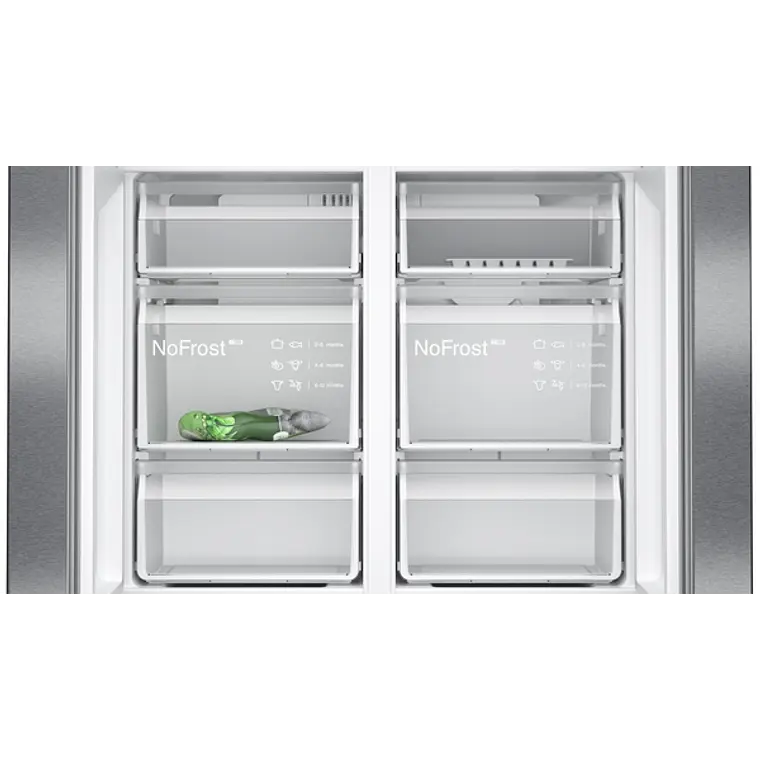 SIEMENS iQ300, Multipuerta, 183 x 90.5 cm, Acero negro antihuellas, Total noFrost 7