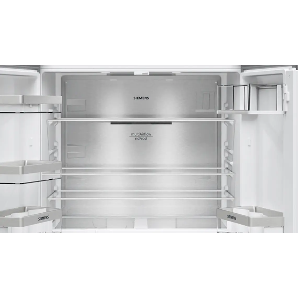 SIEMENS iQ300, Multipuerta, 183 x 90.5 cm, Acero negro antihuellas, Total noFrost 6