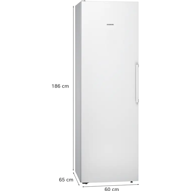 SIEMENS iQ300, Refrigerador de libre instalación, 186 x 60 cm, Blanco 6