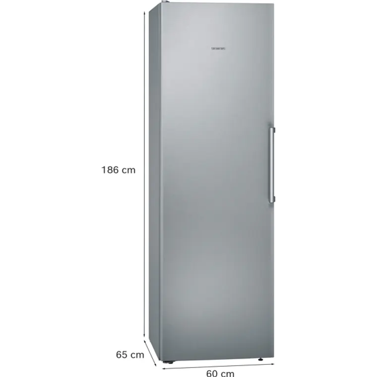 SIEMENS iQ300, Refrigerador de libre instalación, 186 x 60 cm, Acero inoxidable 7