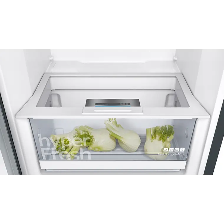 SIEMENS iQ300, Refrigerador de libre instalación, 186 x 60 cm, Acero negro antihuellas 4
