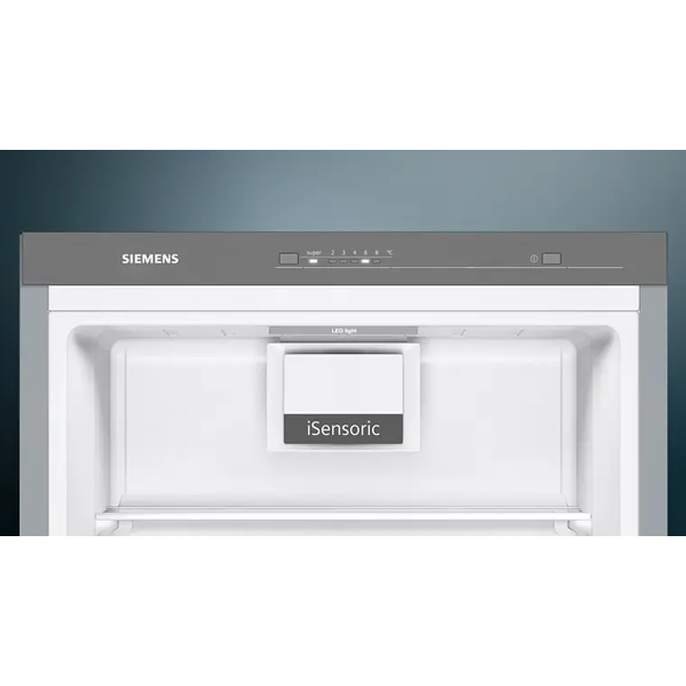SIEMENS iQ300, Refrigerador de libre instalación, 186 x 60 cm, Acero negro antihuellas 3