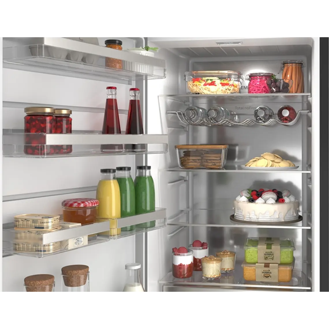 SIEMENS iQ300, Refrigerador de libre instalación, 186.2 x 59.5 cm, Acero negro antihuellas 6