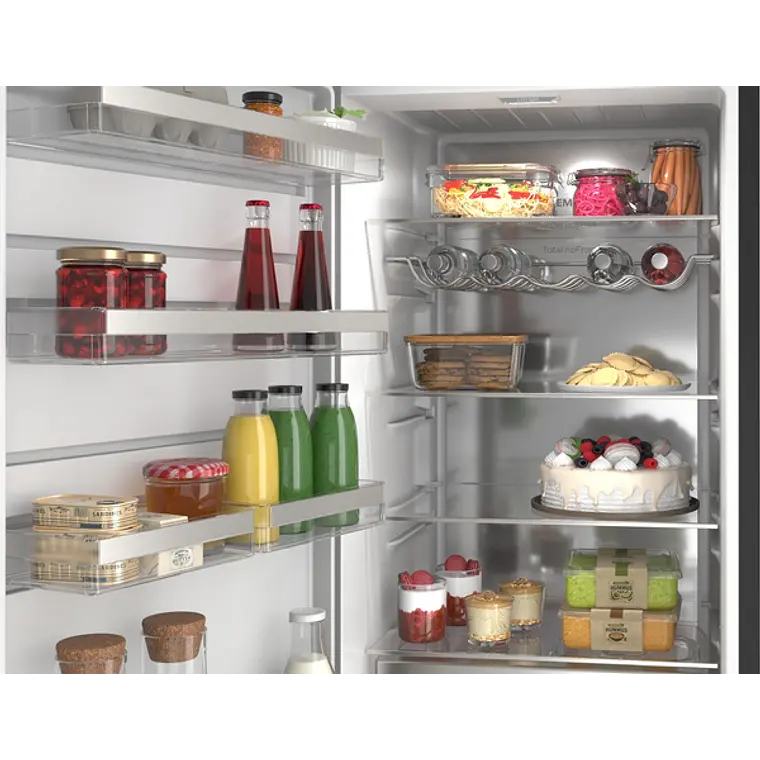 SIEMENS iQ300, Refrigerador de libre instalación, 186.2 x 59.5 cm, Acero negro antihuellas 6