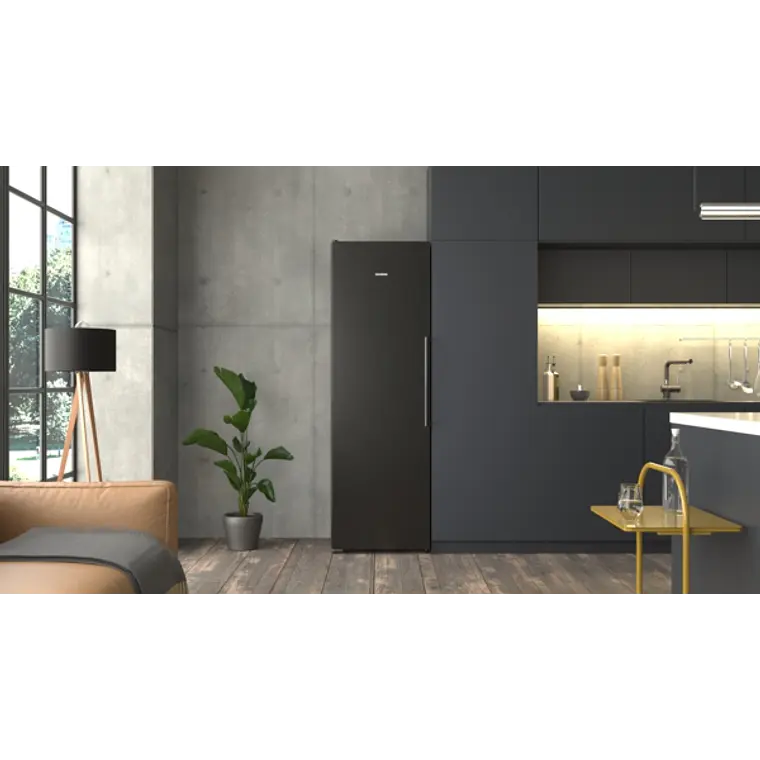 SIEMENS iQ500, Refrigerador de libre instalación, 186.2 x 59.5 cm, Acero negro antihuellas 3