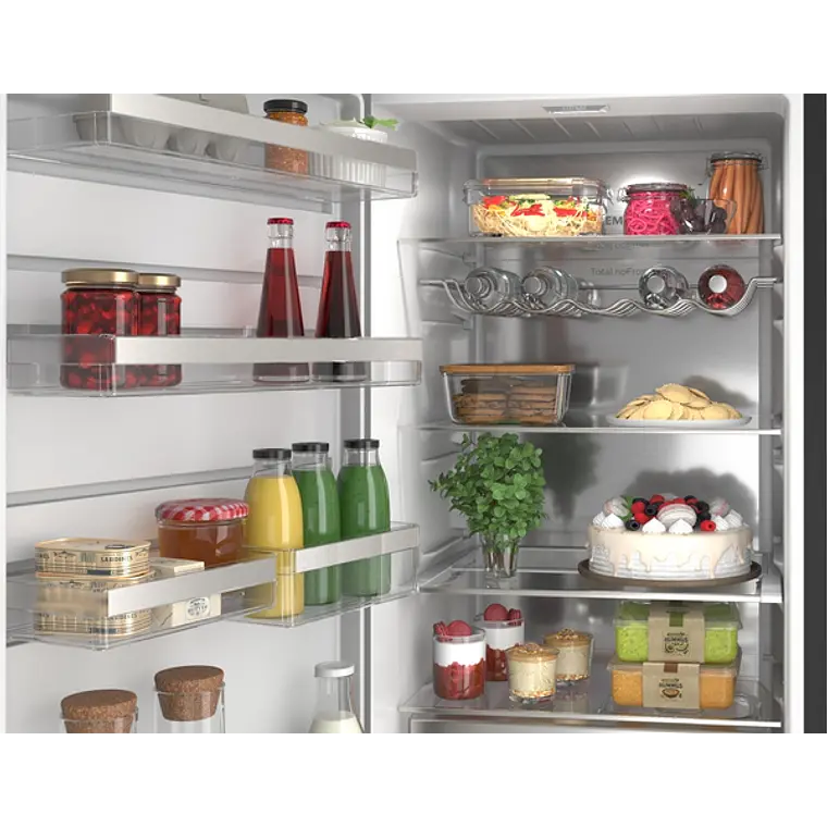 SIEMENS iQ500, Refrigerador de libre instalación, 186.2 x 59.5 cm, Acero negro antihuellas 5