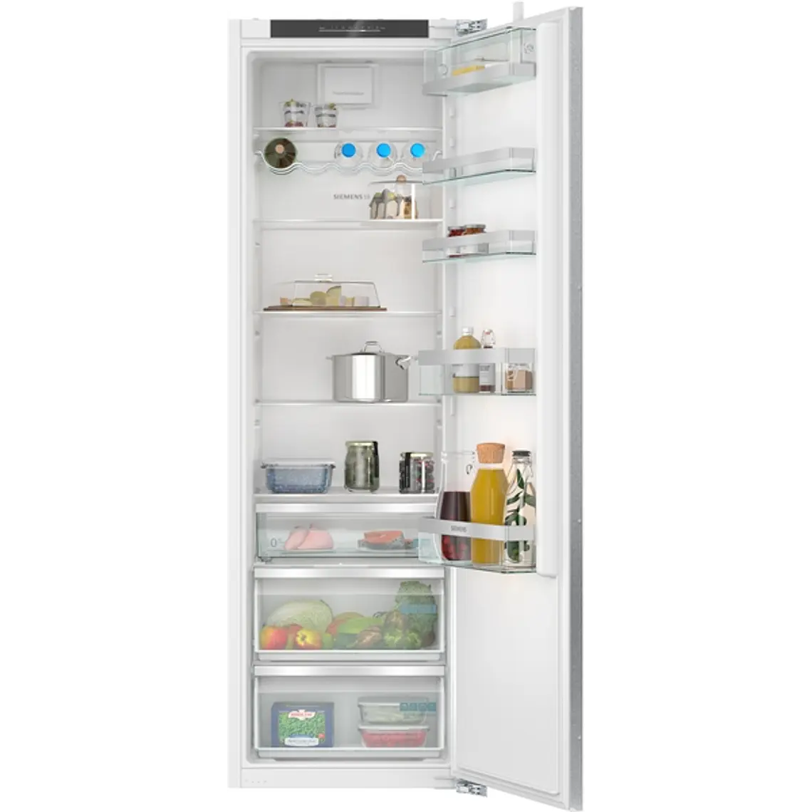 SIEMENS iQ500, Refrigerador integrable, 177.2 x 55.8 cm, Cierre SoftClose con puerta fija 1