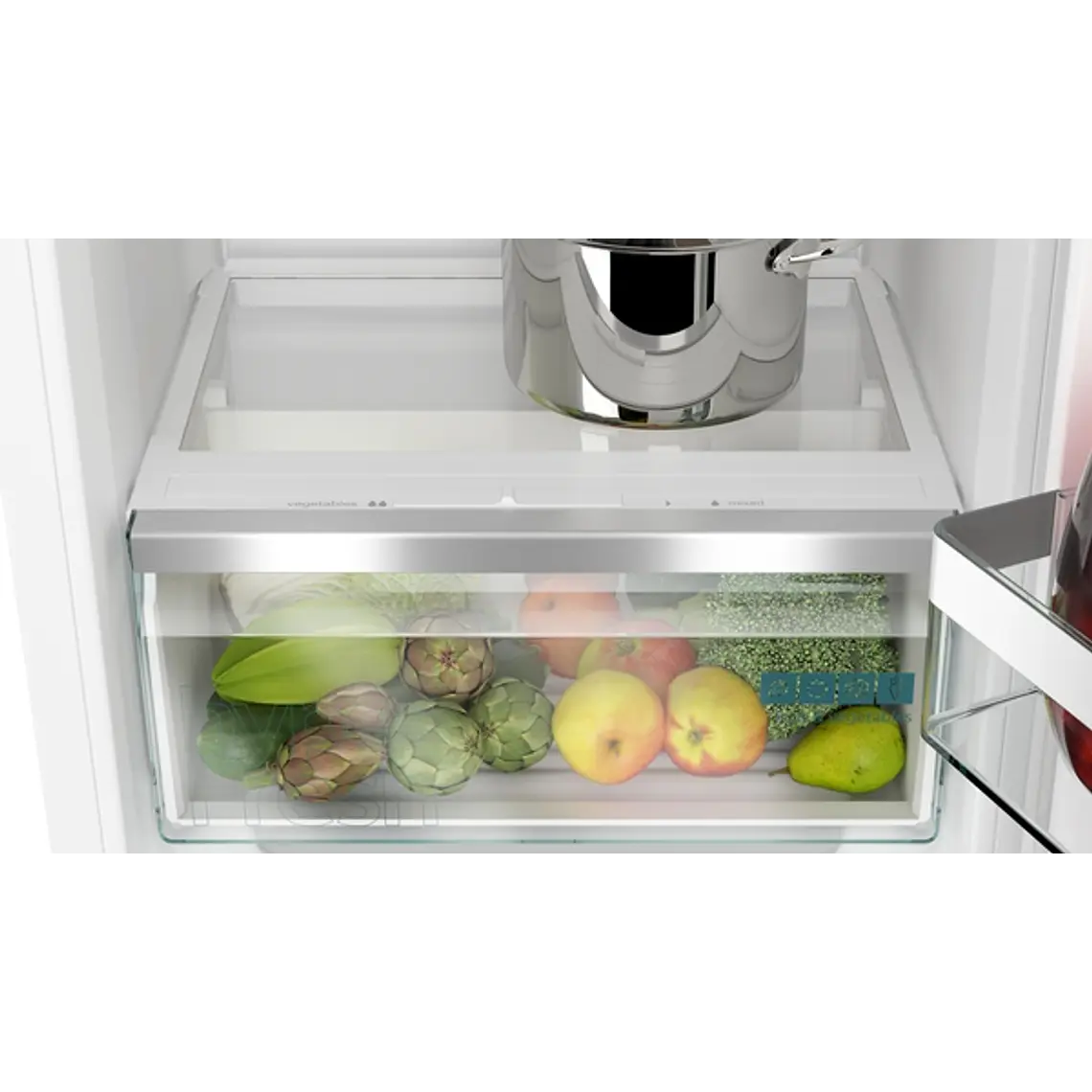 SIEMENS iQ500, Refrigerador integrable, 122.1 x 55.8 cm, Cierre SoftClose con puerta fija 5