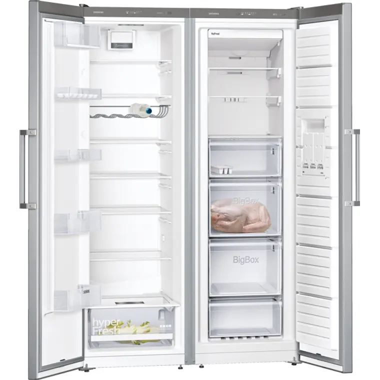 Set de refrigerador y congelador de 1 puerta y accesorio, GS36NVIEP + KS36VVIEP + KS39ZAL00 2