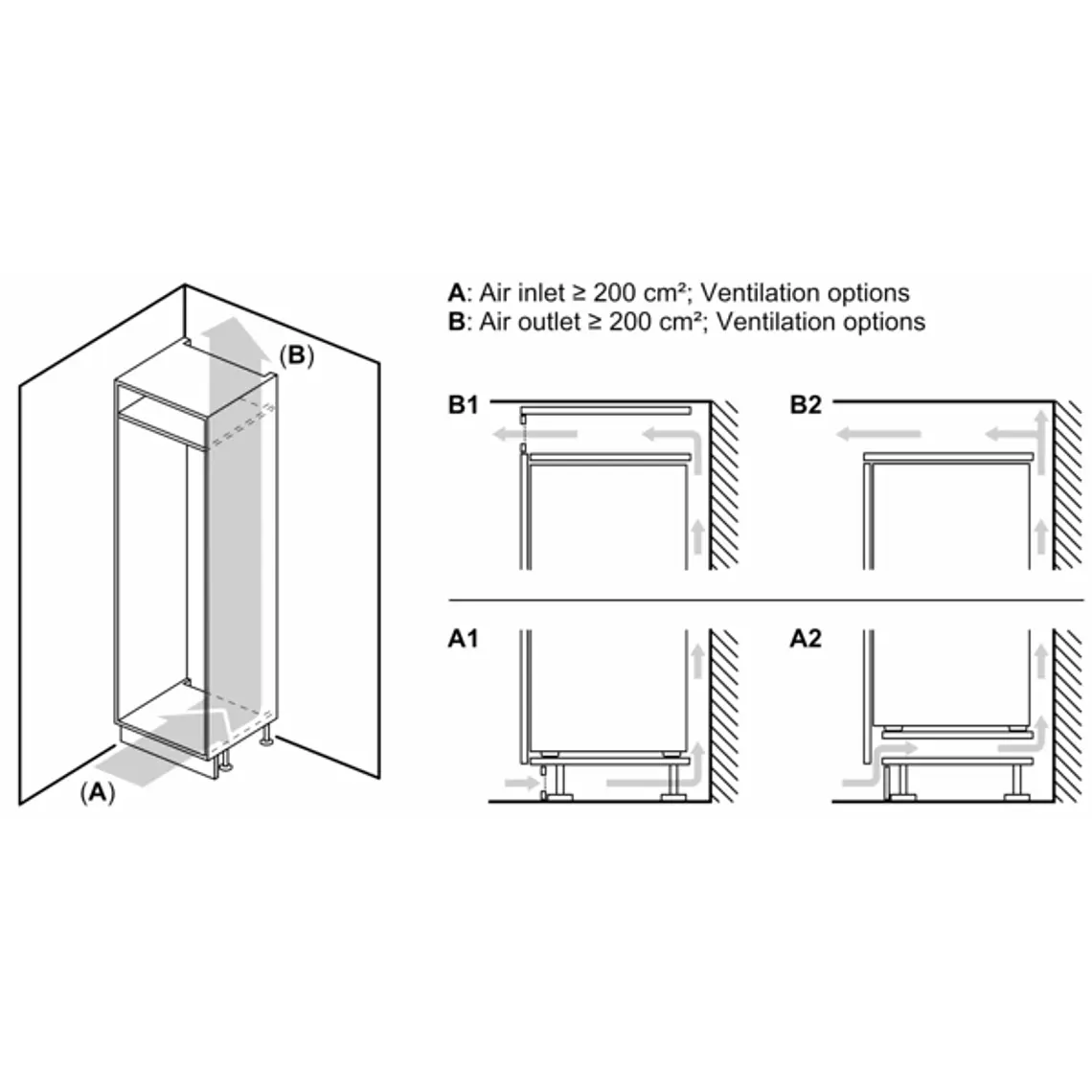 SIEMENS iQ300, Congelador integrable, 87.4 x 55.8 cm, Puerta fija 7