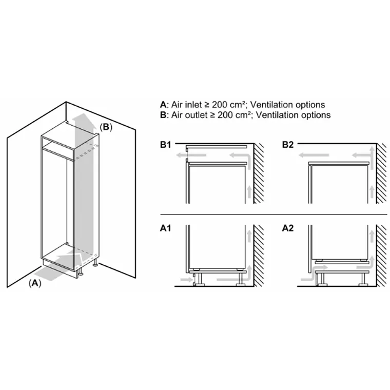 SIEMENS iQ300, Congelador integrable, 87.4 x 55.8 cm, Puerta fija 7
