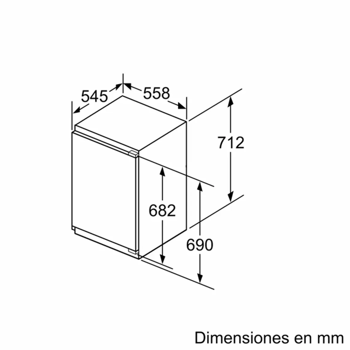 SIEMENS iQ300, Congelador integrable, 71.2 x 55.8 cm, Puerta fija 10
