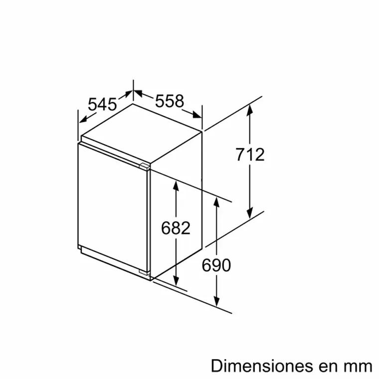 SIEMENS iQ300, Congelador integrable, 71.2 x 55.8 cm, Puerta fija 10