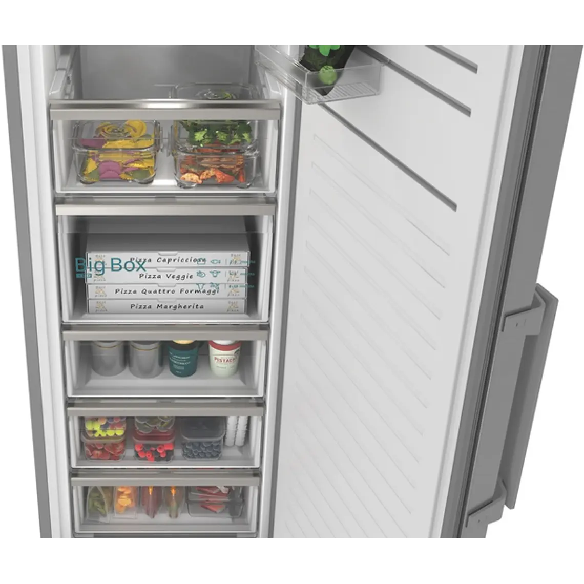 SIEMENS iQ300, Congelador de libre instalación, 186.2 x 59.5 cm, Inoxidable 6