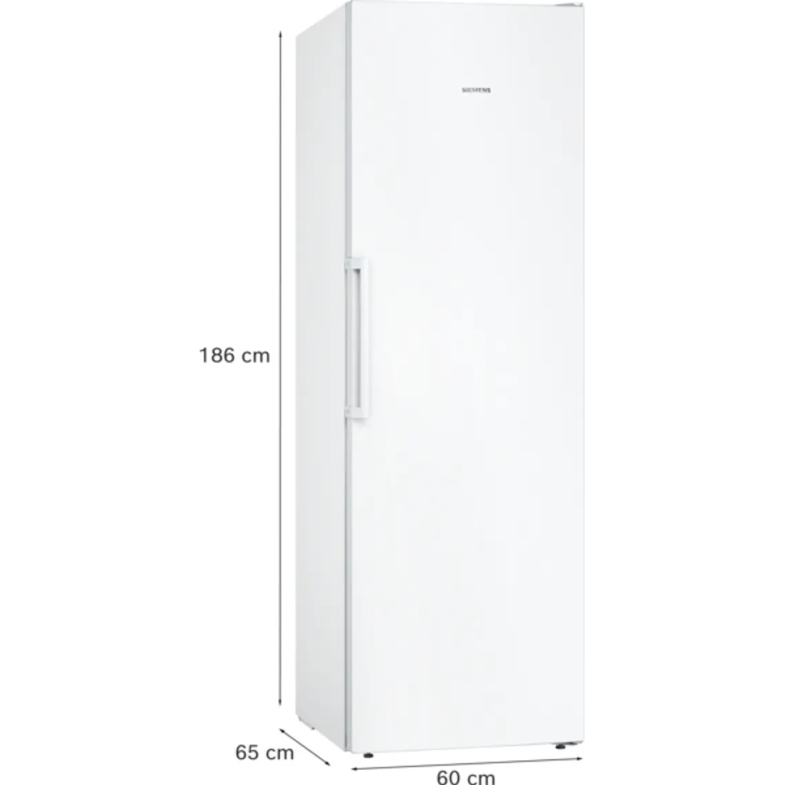 SIEMENS iQ300, Congelador de libre instalación, 186 x 60 cm, Blanco 6