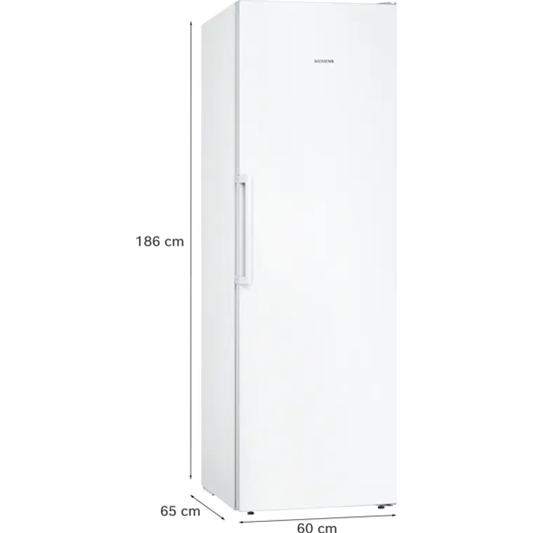 SIEMENS iQ300, Congelador de libre instalación, 186 x 60 cm, Blanco 6