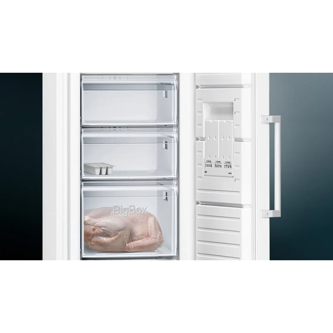 SIEMENS iQ300, Congelador de libre instalación, 186 x 60 cm, Blanco 5