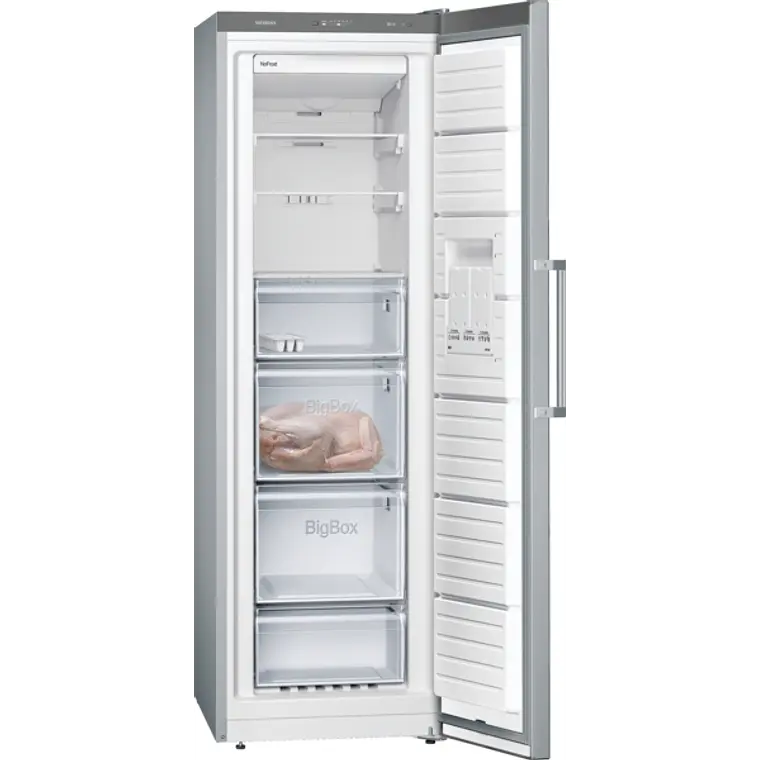 SIEMENS iQ300, Congelador de libre instalación, 186 x 60 cm, Acero inoxidable 3
