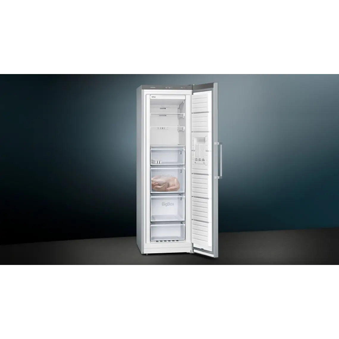 SIEMENS iQ300, Congelador de libre instalación, 186 x 60 cm, Acero inoxidable 4