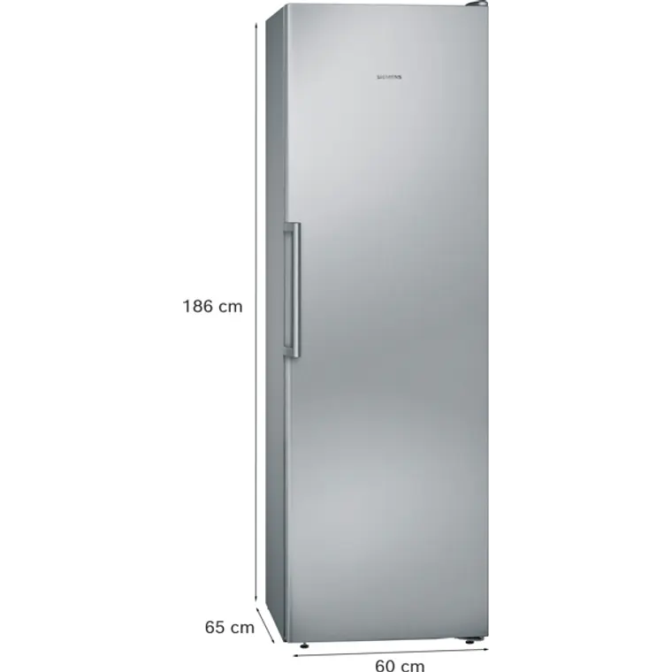SIEMENS iQ300, Congelador de libre instalación, 186 x 60 cm, Acero inoxidable 6